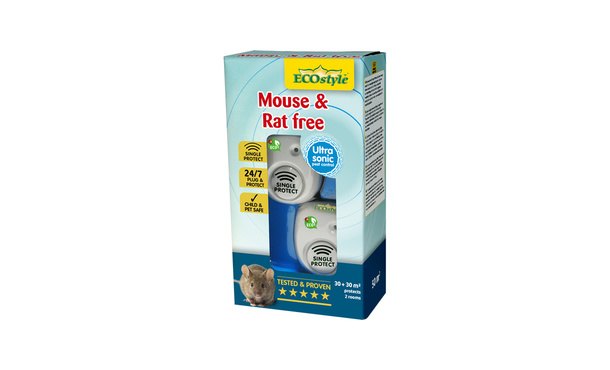 ECOstyle - Mouse & Rat free 30+30 - Muizen en ratten verjager • Gras en Groen Winkel