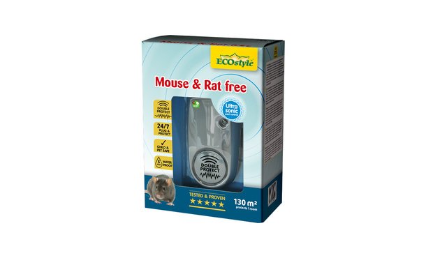 ECOstyle - Mouse & Rat free 130 - Muizen en ratten verjager • Gras en Groen Winkel