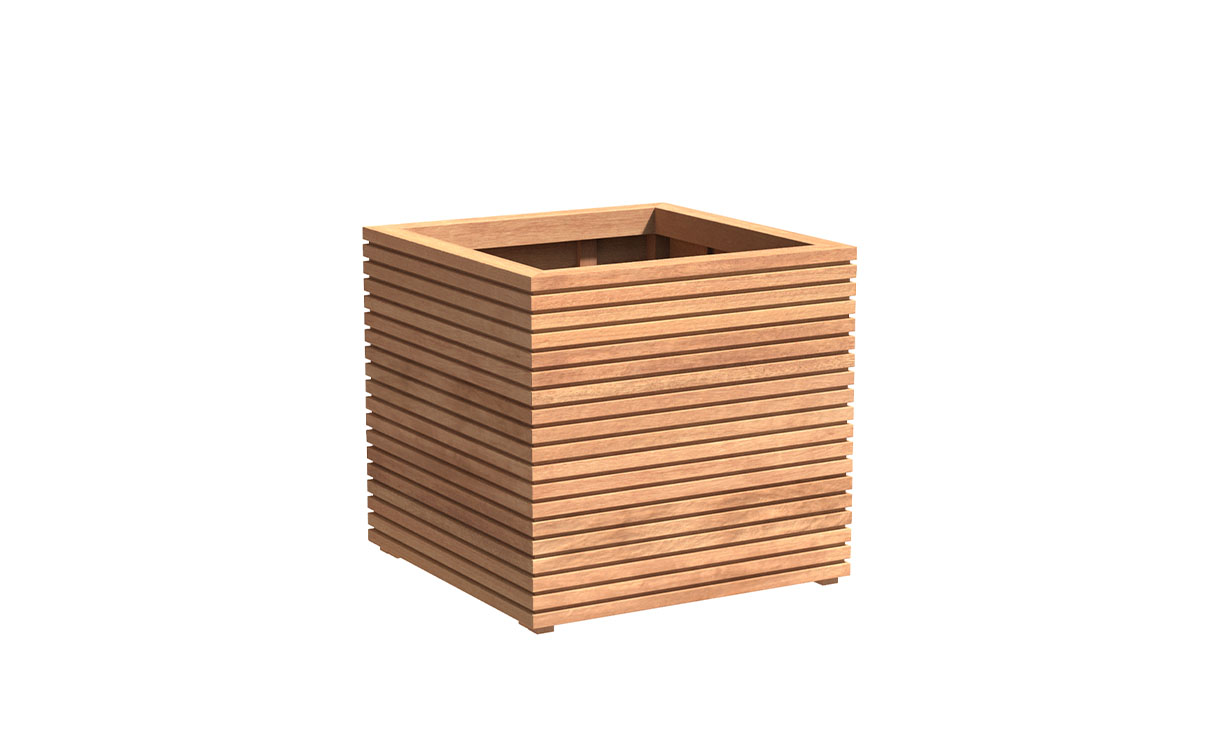 Plantenbak hardhout 80x80x75 cm Malaga Adezz • Gras en Groen Winkel