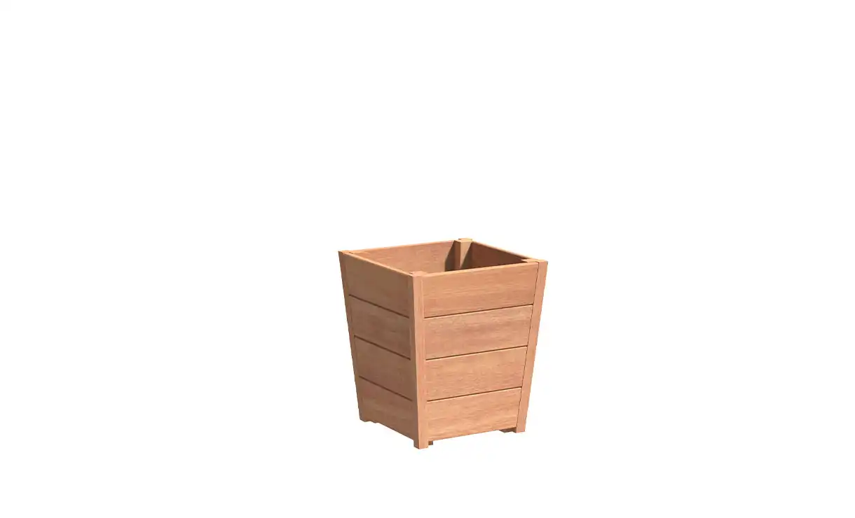 Hardhouten plantenbak 50x50x57 cm - Tap HO8 - Adezz • Gras en Groen Winkel