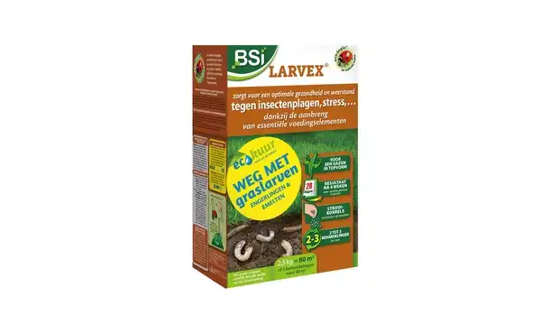 BSi - Larvex 2,5 kg voor 80 m² - Tegen grasinsecten • Gras en Groen Winkel