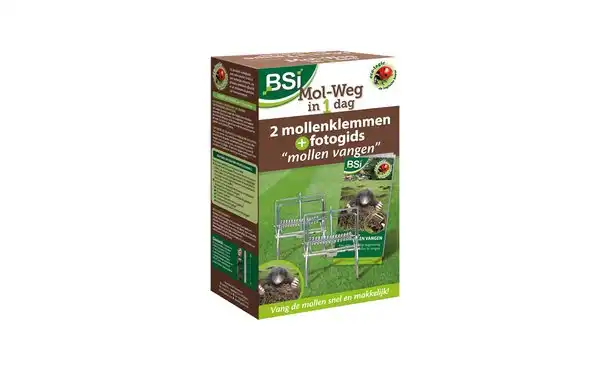 BSi - Mollen-weg in 1 dag - 2 mollenklemmen • Gras en Groen Winkel