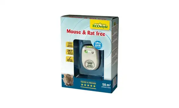 ECOstyle - Mouse & Rat free 50 - Muizen en ratten verjager • Gras en Groen Winkel