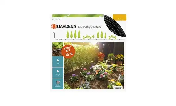 Gardena - Startset S voor rijplanten 15 m¹ - Micro-drip system • Gras en Groen Winkel