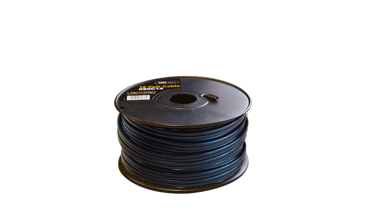 Lightpro 12 Volt kabel AWG14 - 50m - 50 meter kabel • Gras en Groen Winkel