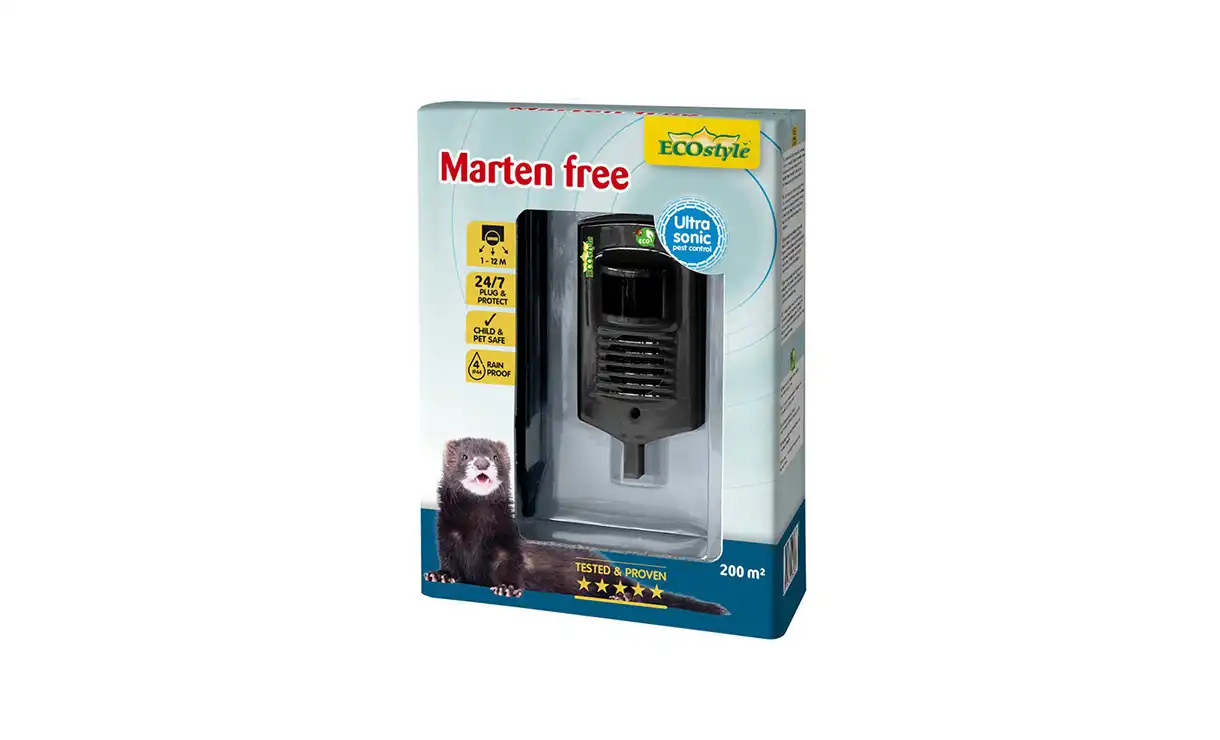 ECOstyle - Marten free 200 - Marter verjager op batterijen • Gras en Groen Winkel